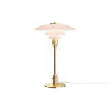 PH 3/2 Table Lamp: Pale Rose Brass + White