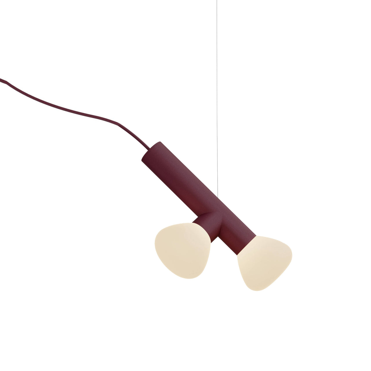 Parc 03 Pendant: Burgundy + Burgundy