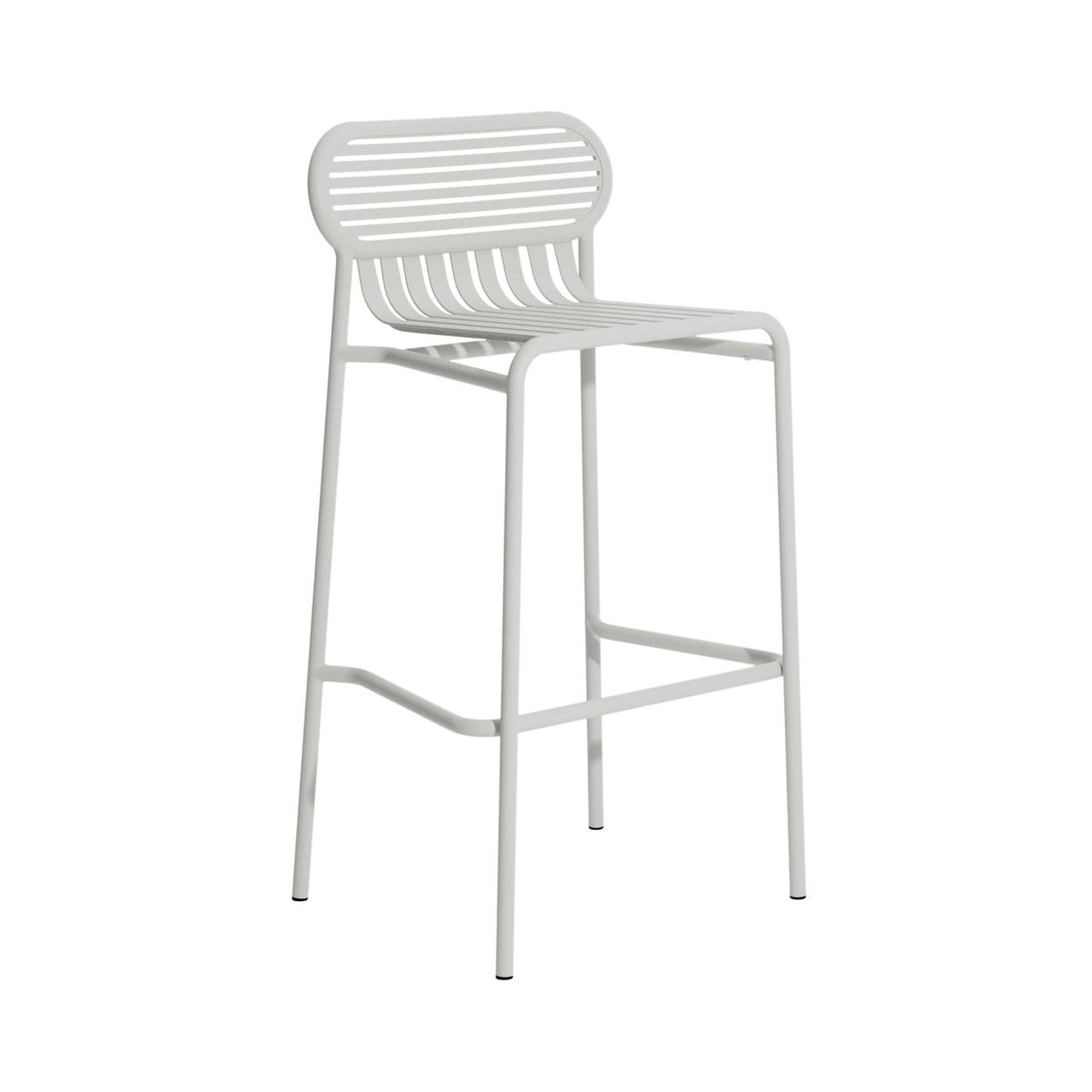 Week-End Stacking Bar Stool: Pearl Grey