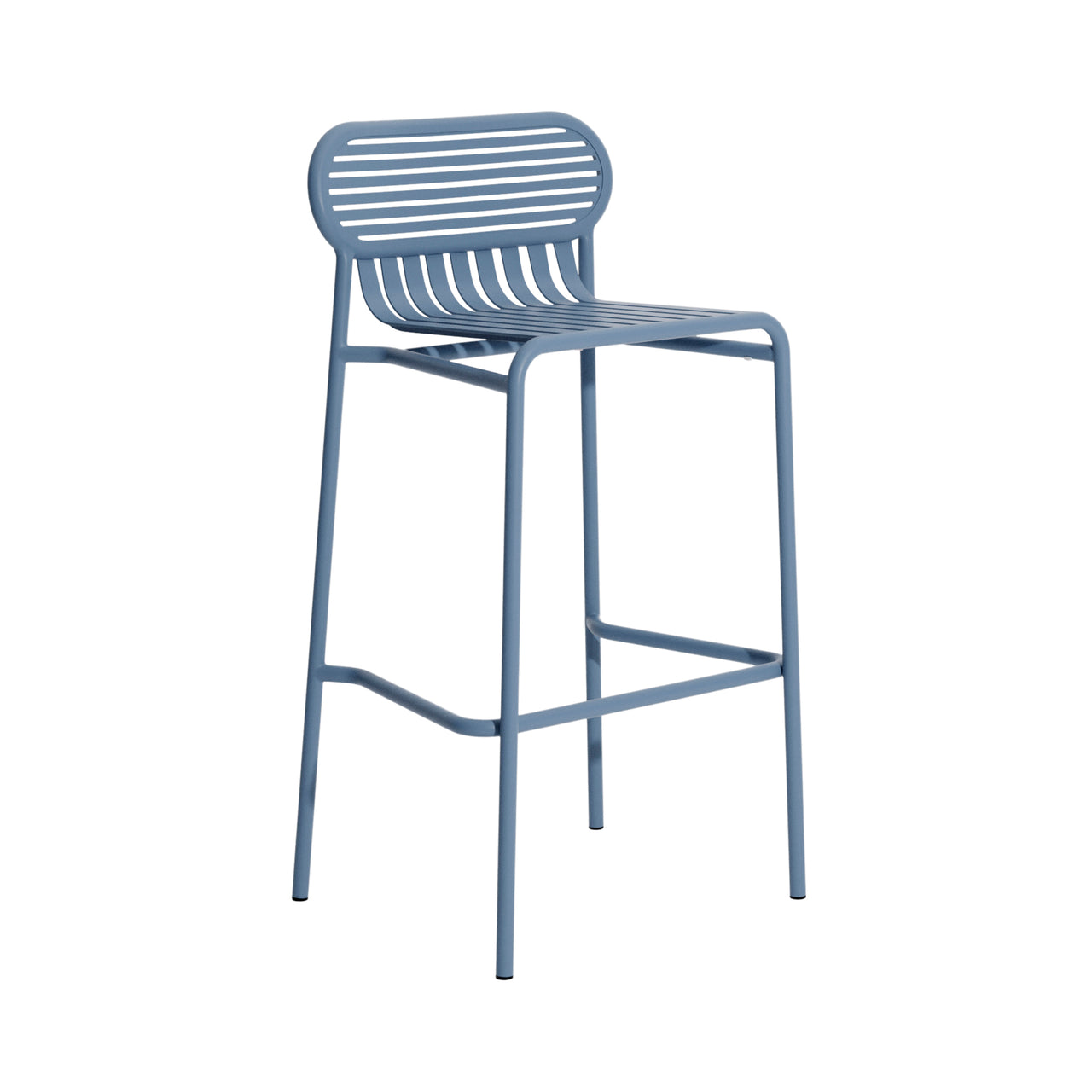 Week-End Stacking Bar Stool: Pigeon Blue