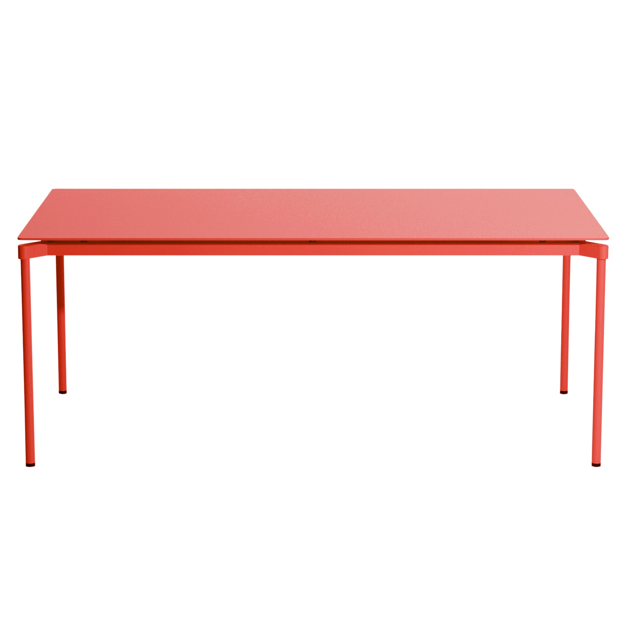 Fromme Outdoor Dining Table: Red