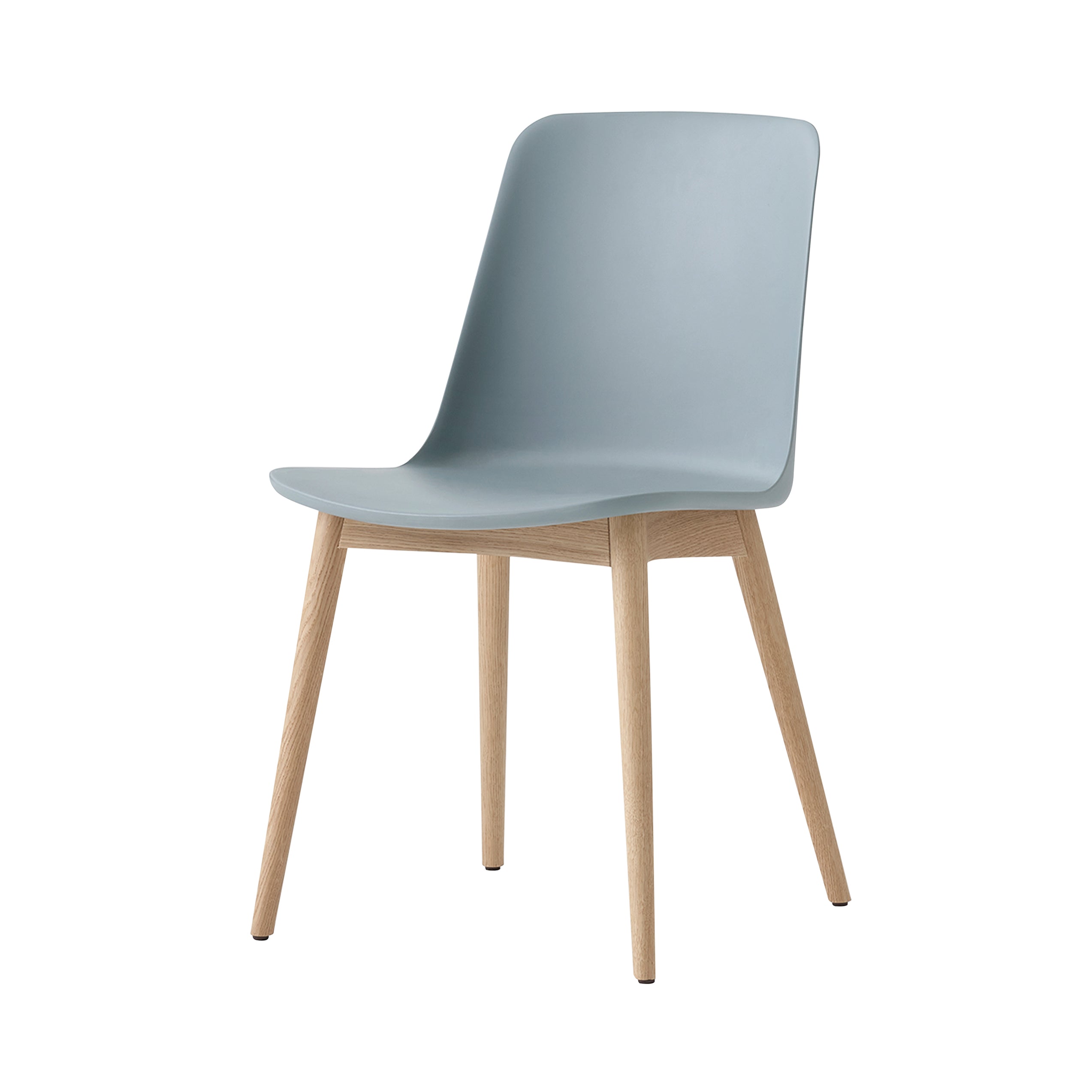 Rely Side Chair HW71: Light Blue + Oak