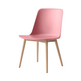 Rely Side Chair HW71: Soft Pink + Oak