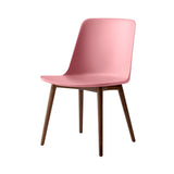 Rely Side Chair HW71: Soft Pink + Walnut