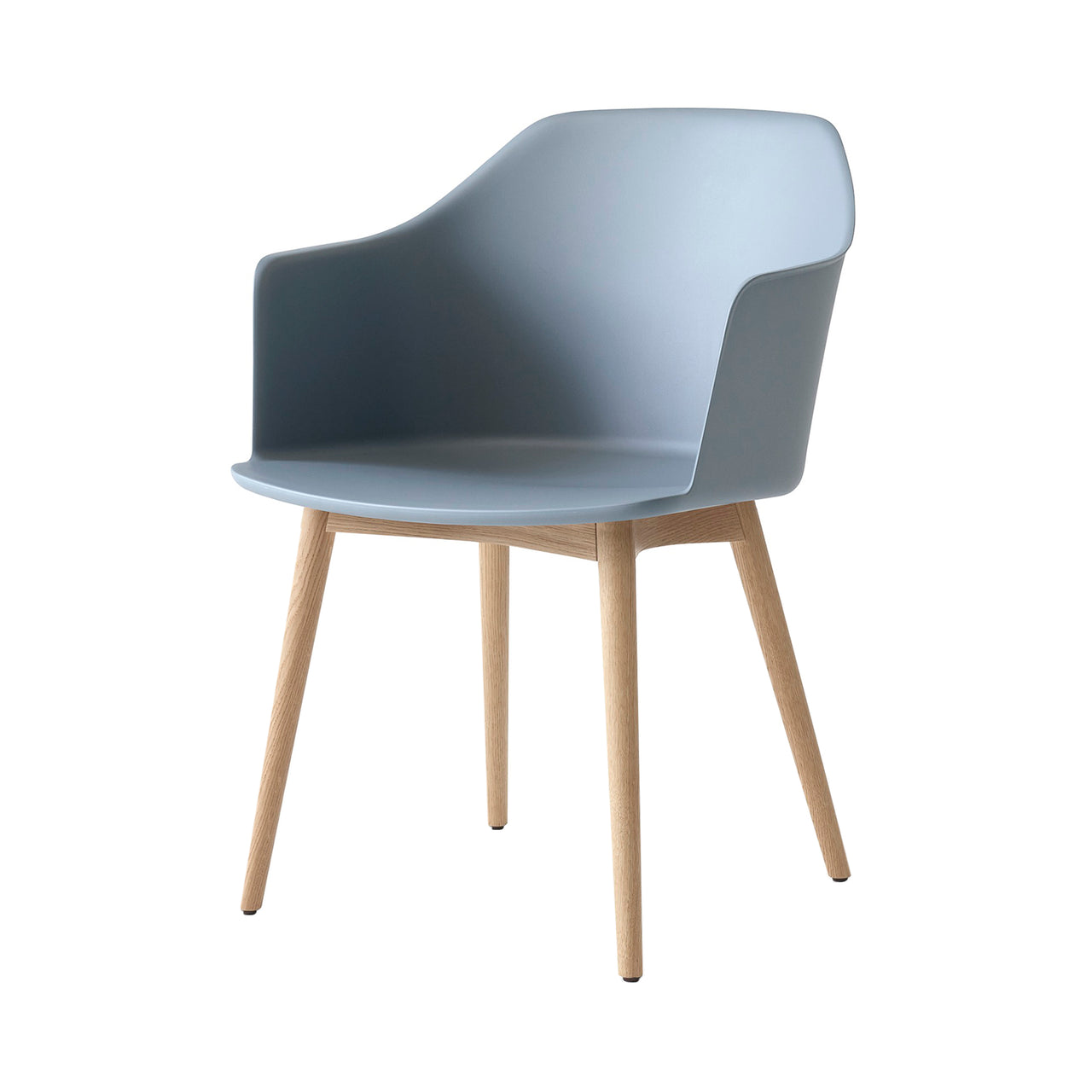 Rely Armchair HW76: Light Blue + Oak