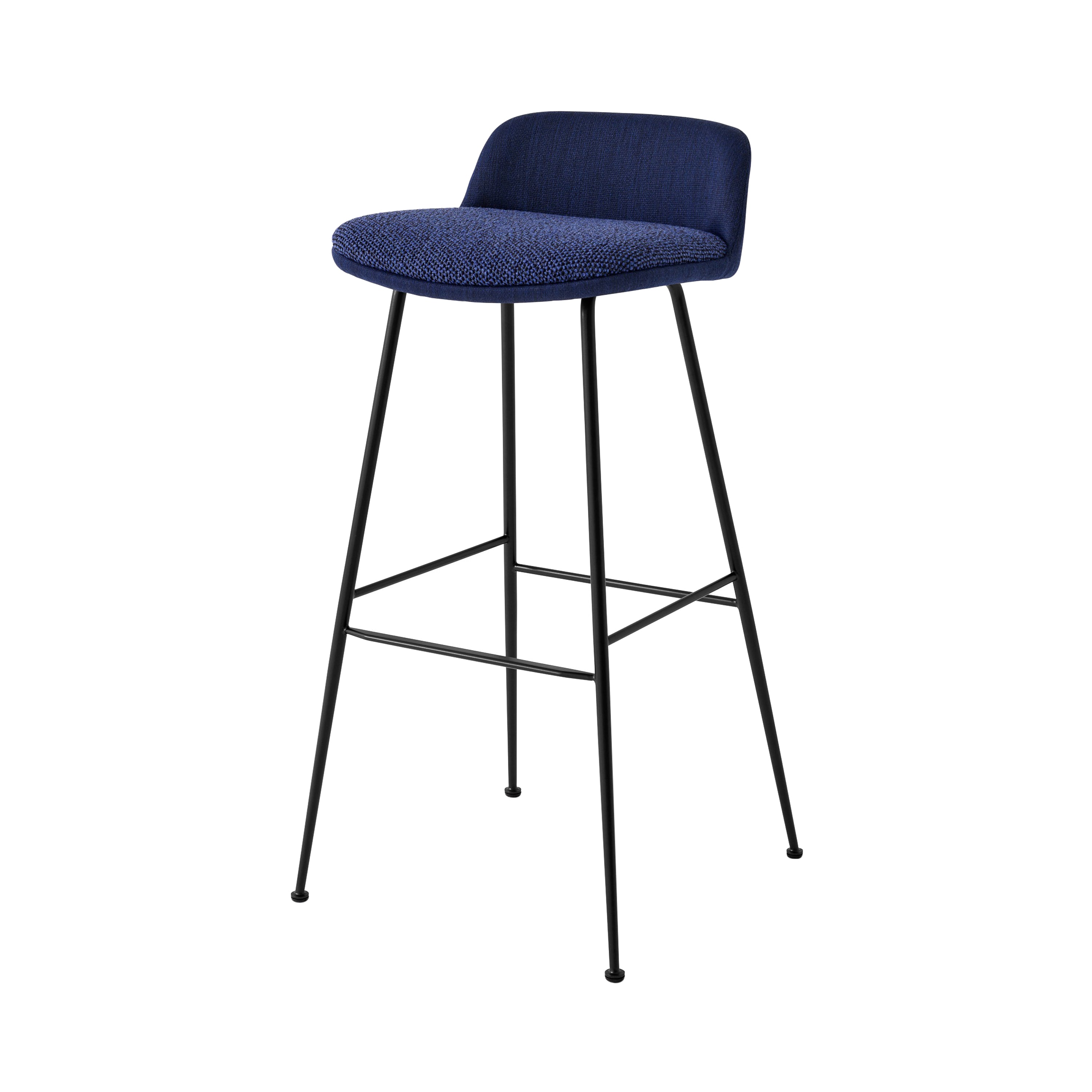 Rely Bar + Counter Stool: HW90 + HW85 - Set of 4 + Bar + Black