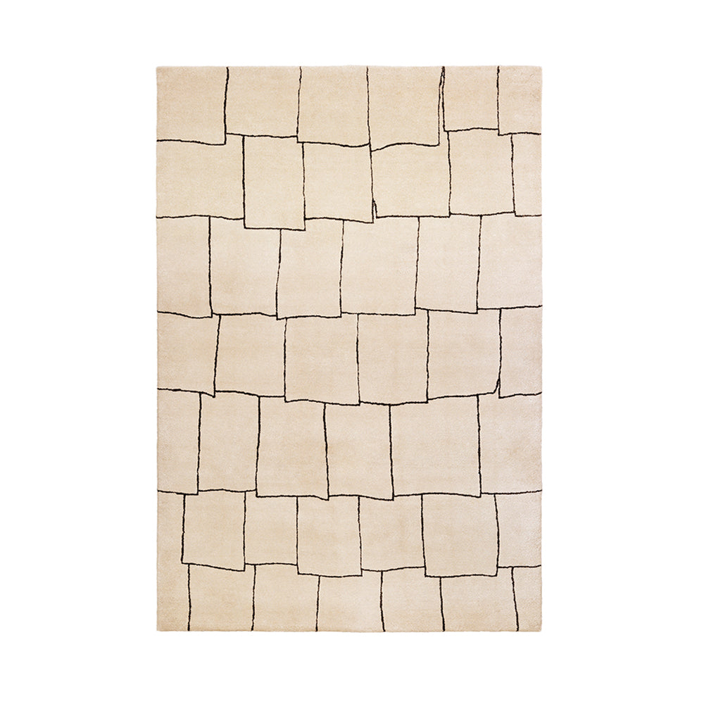 Roof Top Platinum Rug: Small + Light Beige