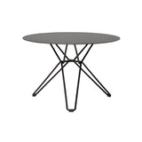 Tio Round Coffee Table: Small + Black Metal