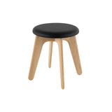 Slab Stool: Upholstered + Natural