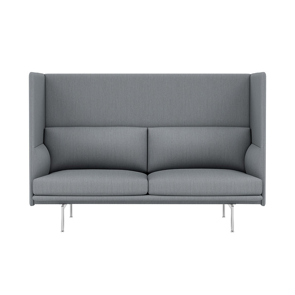 Outline Highback 2-Seater Sofa: Large + Small - 15.7