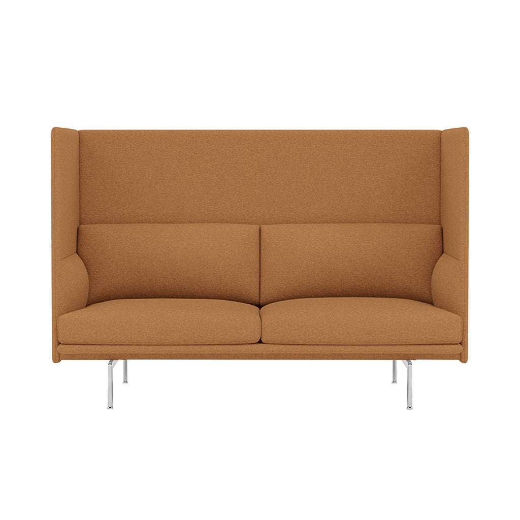 Outline Highback 2-Seater Sofa: Large + Small - 15.7