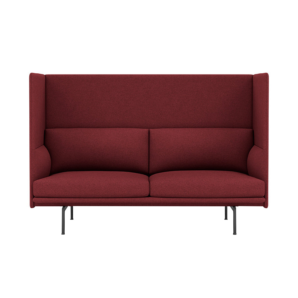 Outline Highback 2-Seater Sofa: Large + Small - 15.7