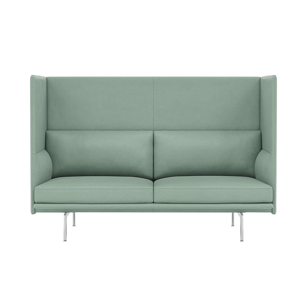 Outline Highback 2-Seater Sofa: Large + Small - 15.7