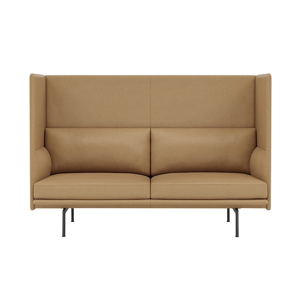 Outline Highback 2-Seater Sofa: Large + Small - 15.7