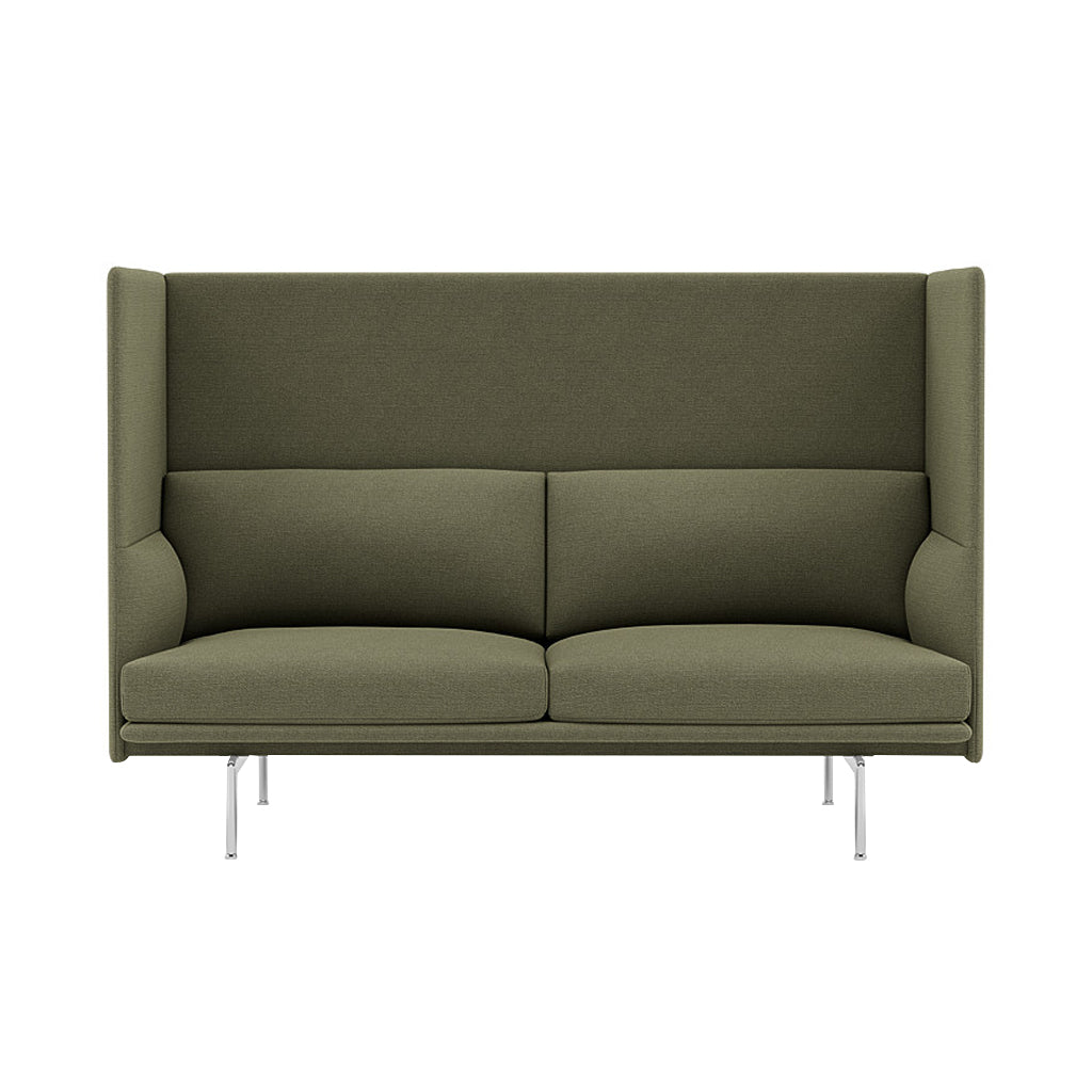 Outline Highback 2-Seater Sofa: Large + Small - 15.7