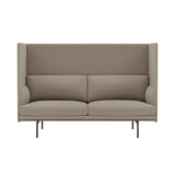 Outline Highback 2-Seater Sofa: Large + Small - 15.7