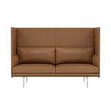 Outline Highback 2-Seater Sofa: Large + Small - 15.7