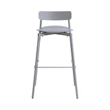 Fromme Stacking Bar + Counter Stool: Outdoor + Bar + Stone Grey