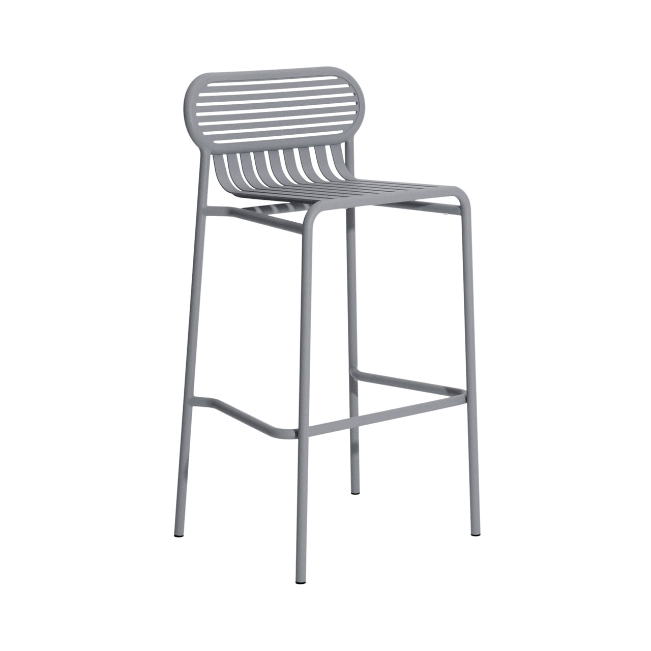 Week-End Stacking Bar Stool: Stone Grey