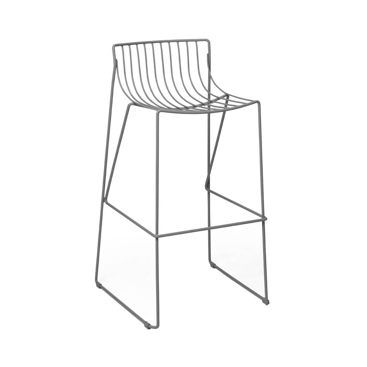 Tio Bar Stool: Stone Grey