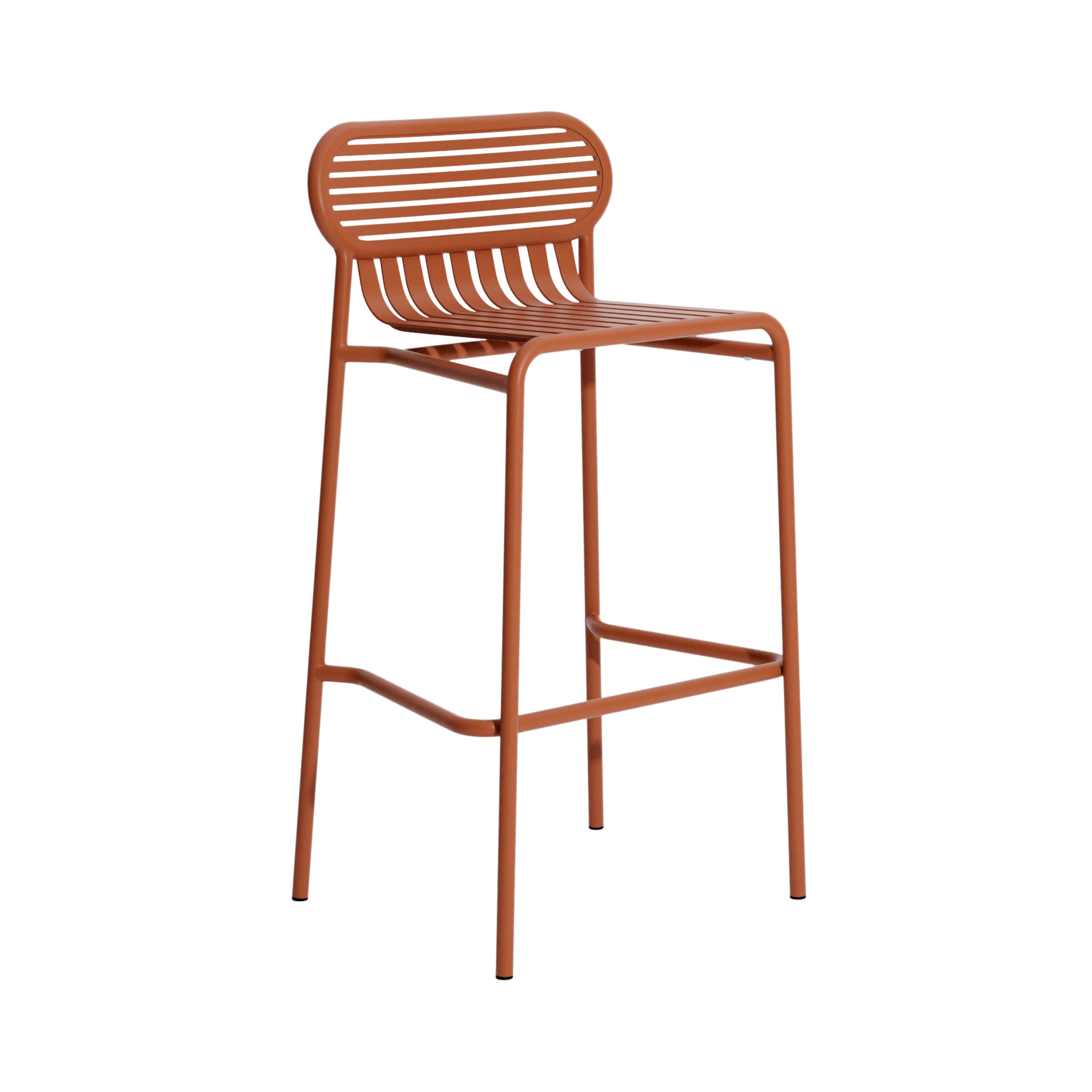 Week-End Stacking Bar Stool: Terracotta