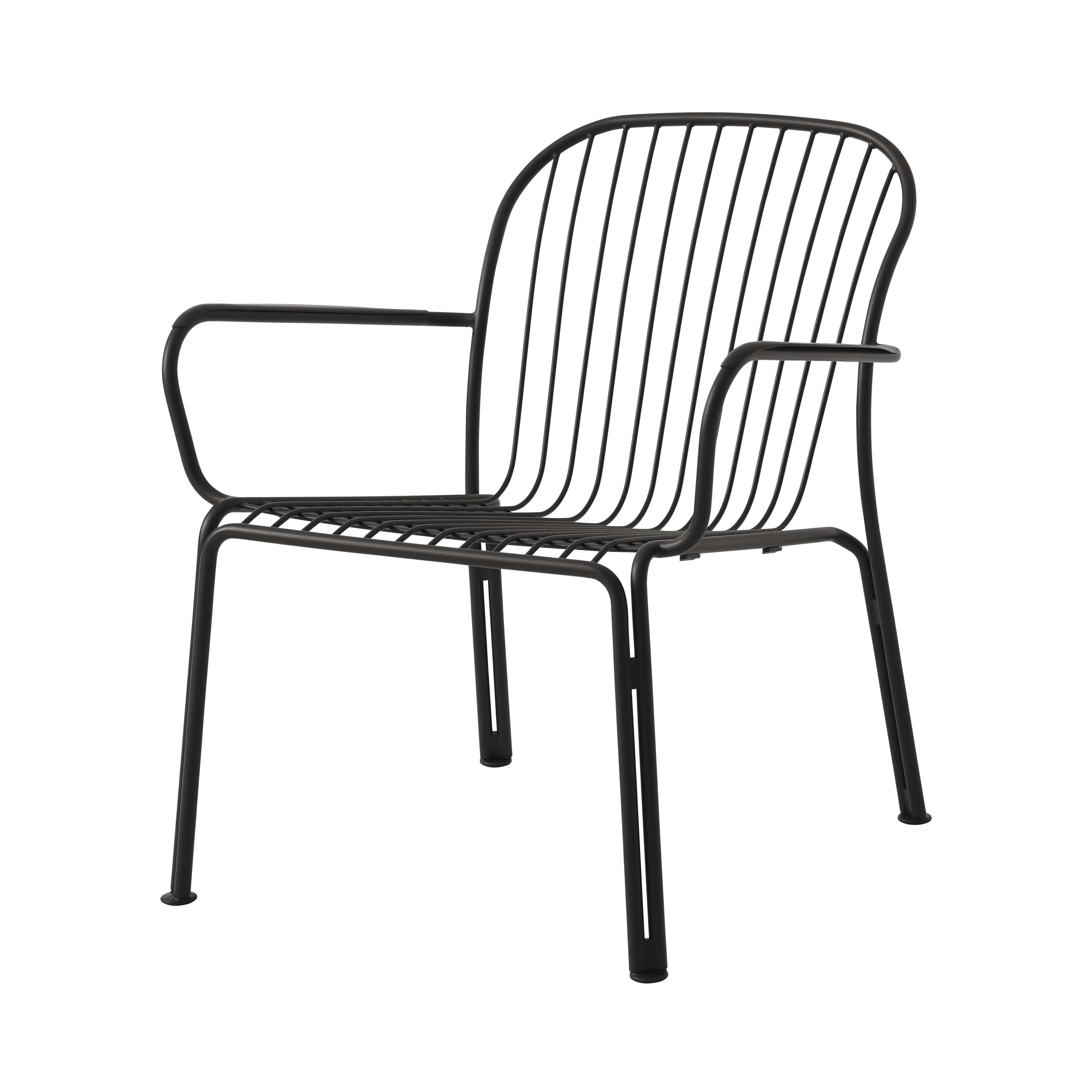 Thorvald SC101 Lounge Armchair: Outdoor + Warm Black