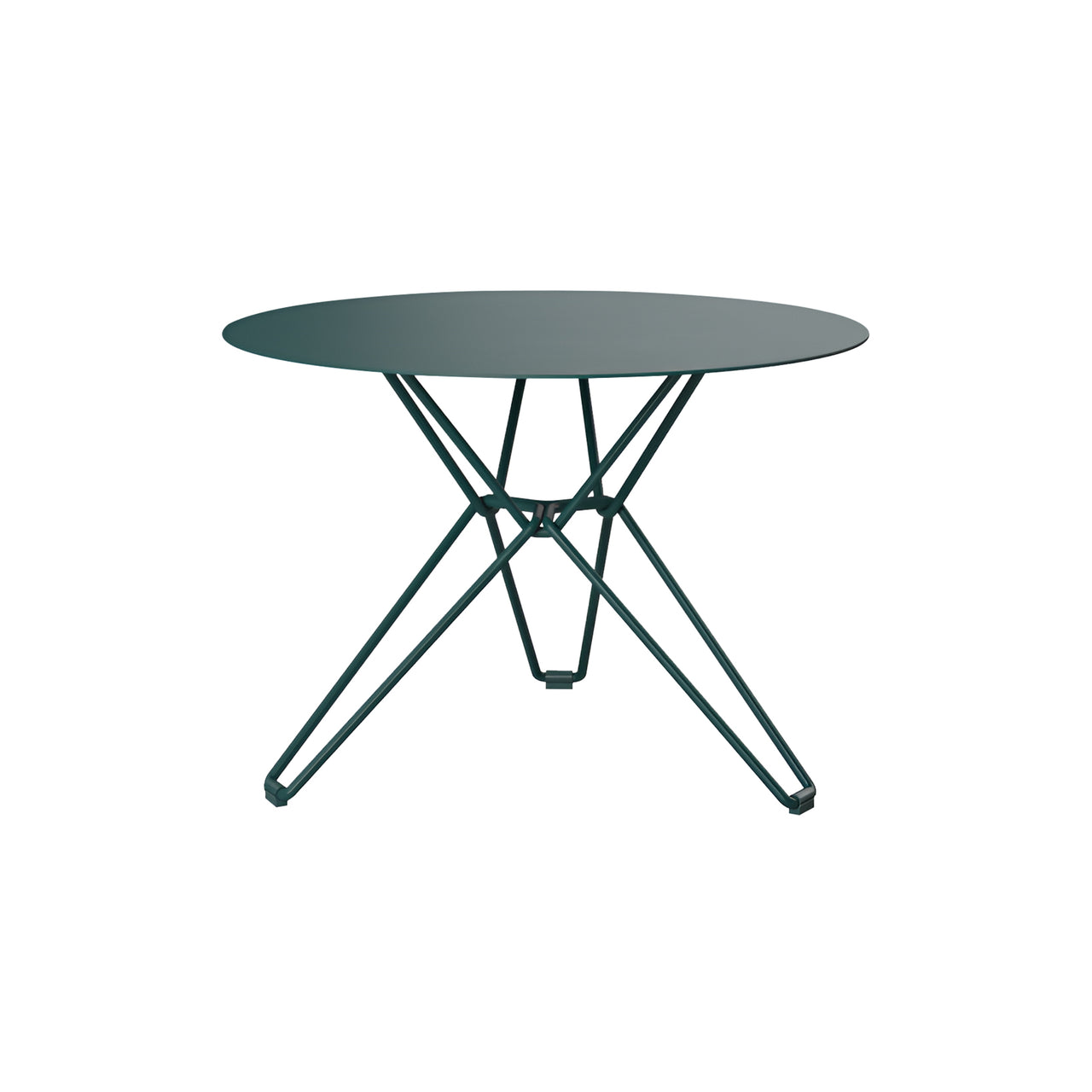 Tio Side Table: Round + Blue Green