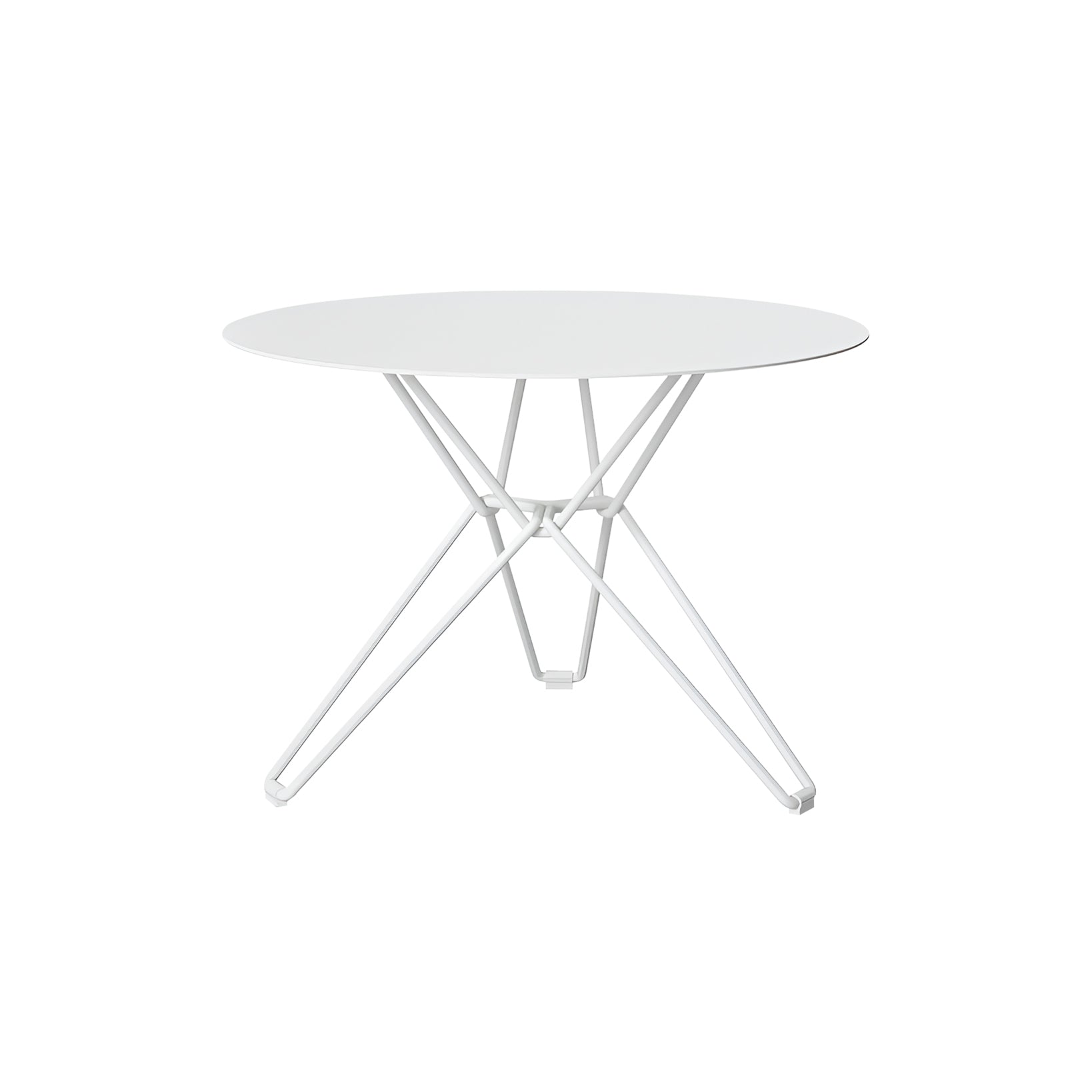 Tio Side Table: Round + White