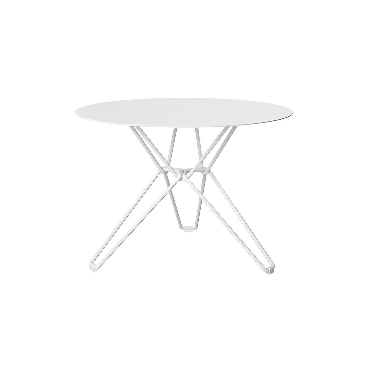 Tio Side Table: Round + White