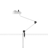 Topo Table Lamp with Clamp: White