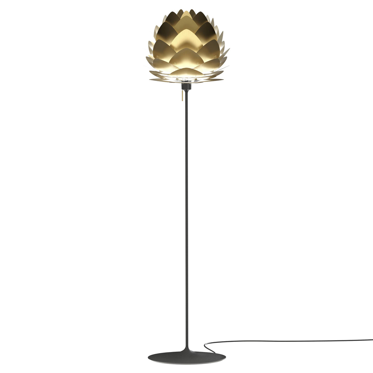 Aluvia Champagne Floor Lamp: Medium - 23.3