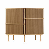 Audacious Highboard Cabinet: Oak + Sugar Brown