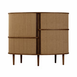 Audacious Highboard Cabinet: Oak + Sugar Brown