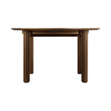 Comfort Circle Dining Table with Extension: Ripples + Oak