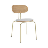 Curious Chair: Brass + With Sterling Cushion