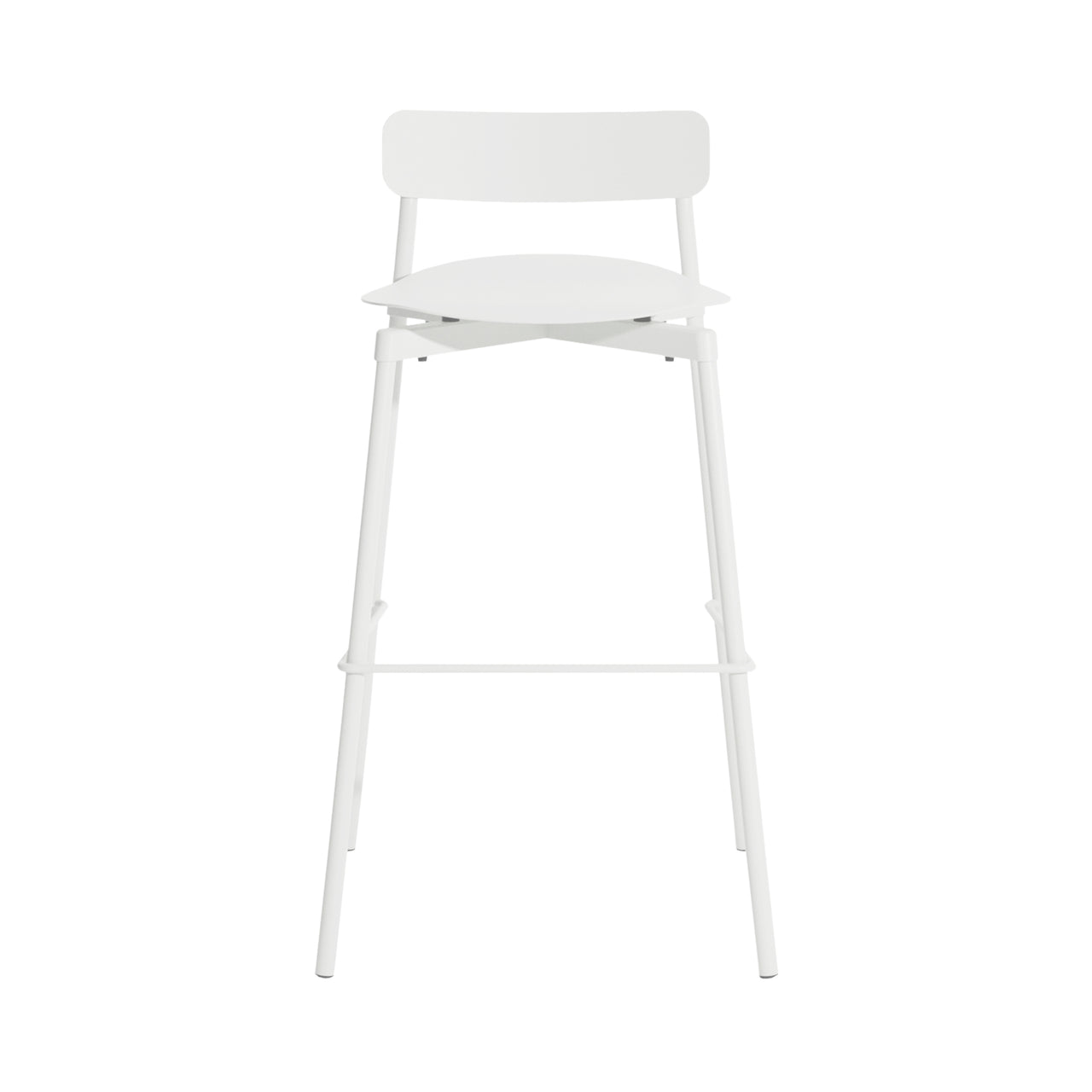 Fromme Stacking Bar + Counter Stool: Outdoor + Bar + White