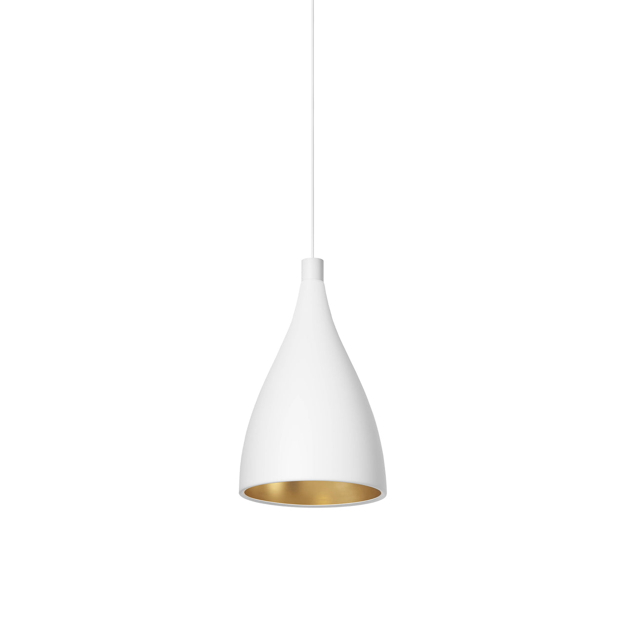 Swell Single Indoor/Outdoor Pendant Light: White