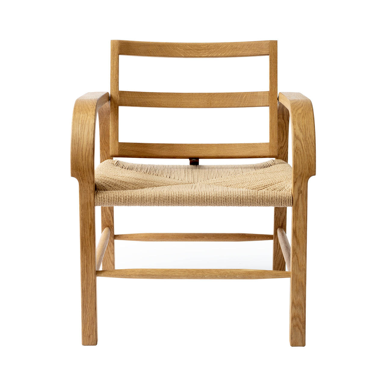 Arch Weave Lounge Chair: Natural Oiled