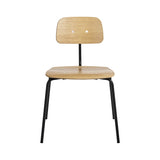 Kevi Chair 2060: Oak Veneer + Powder Coated Black