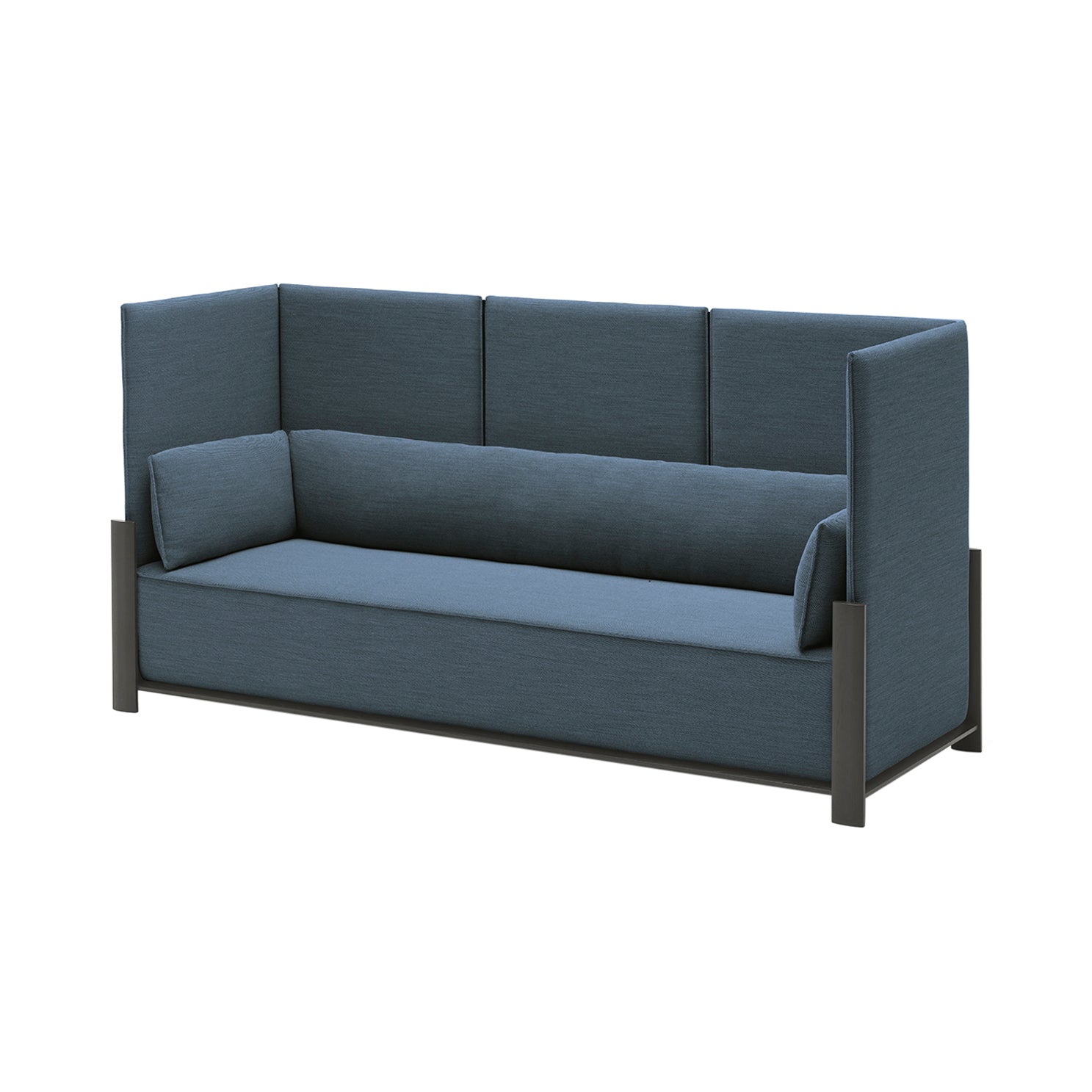 Fence 3 Seater Sofa: Black Oak