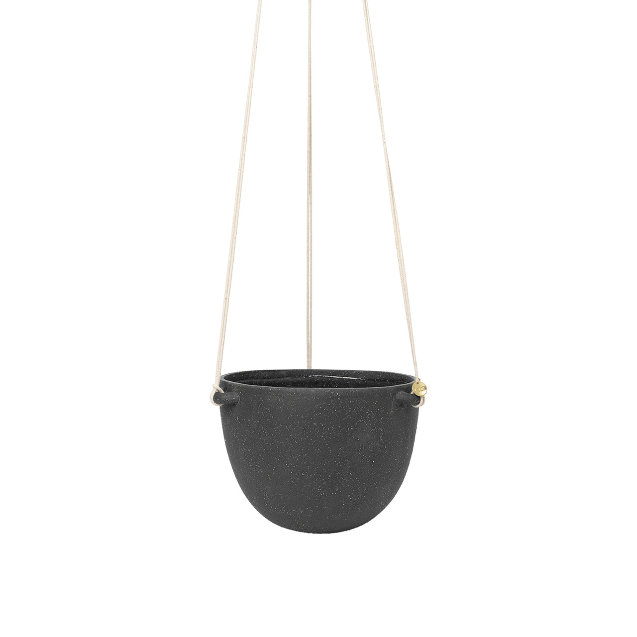 Speckle Hanging Pot: Dark Grey