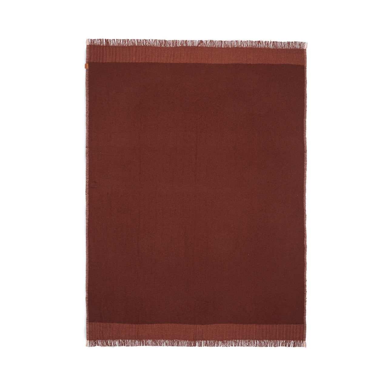 Weaver Throw: Red Brown