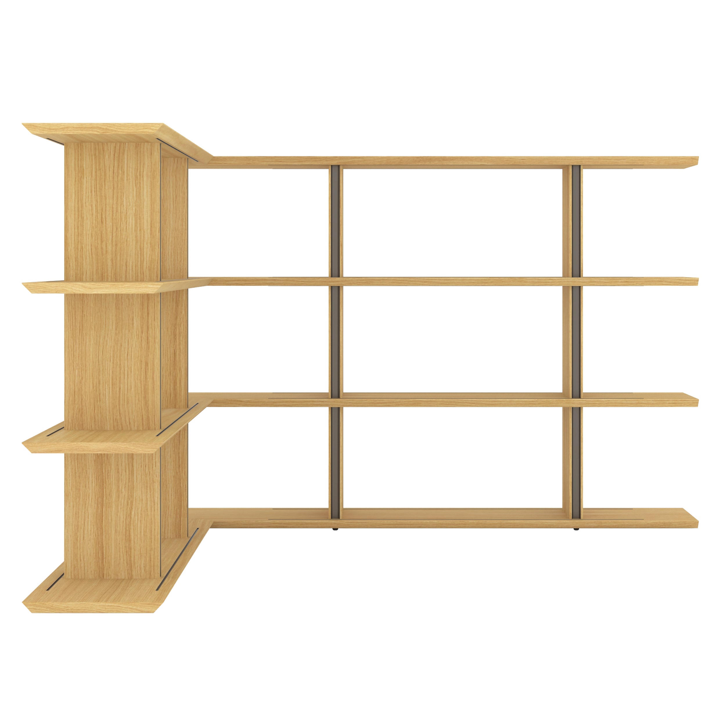 Stockholm Shelf: Composition 9 + Super-Matt Oak + Anodized Aluminum Bronze