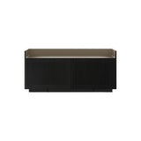 Stockholm STH203 Technic Sideboard: Composition 1 + Ebony Stained Oak + Anodised Aluminum Bronze + Black