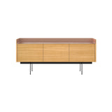 Stockholm Sideboard: STH301 + Super-Matt Oak + Anodized Aluminum Pale Rose + Black