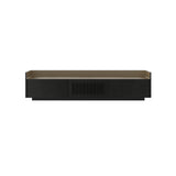 Stockholm STH353 Slim Sideboard: Composition 1 +  Ebony Stained Oak + Anodized Aluminum Bronze + Black