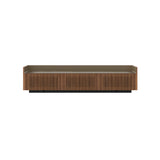 Stockholm STH354 Slim Sideboard: Composition 1 + Super-Matt Walnut + Anodized Aluminum Bronze + Black