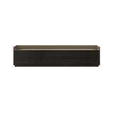 Stockholm STH401 Sideboard: Composition 1 + Dark Grey Stained Oak +  Anodized Aluminum Bronze + Black