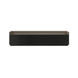 Stockholm STH402 Sideboard: Composition 1 + Ebony Stained Oak + Anodized Aluminum Bronze + Black