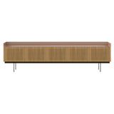 Stockholm Technic Sideboard: STH507 + Super-Matt Oak + Anodized Aluminum Pale Rose + Black